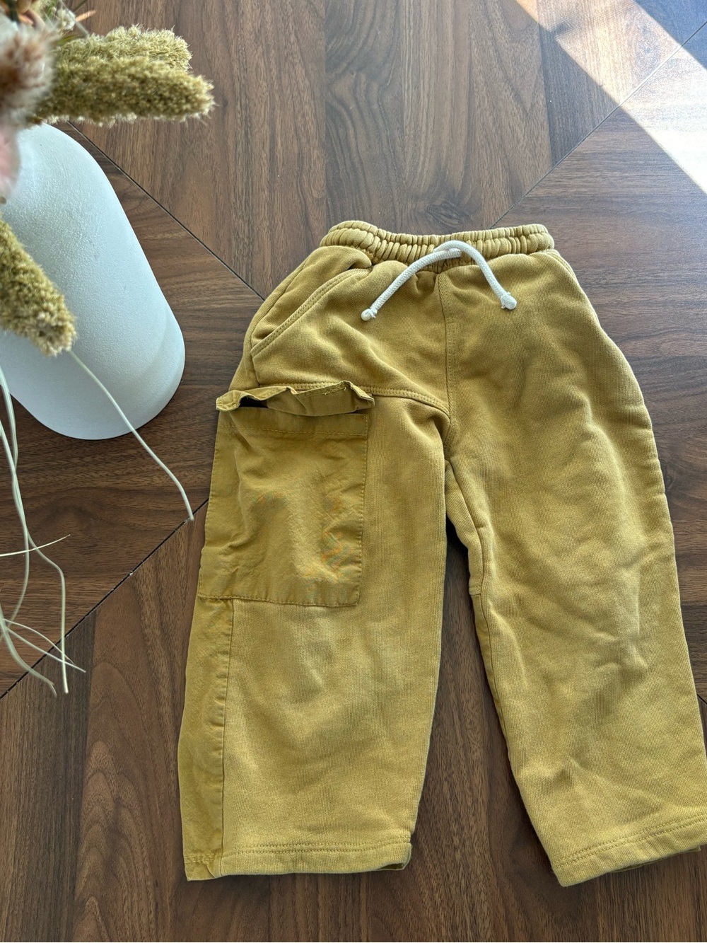 Zara Mustard Yellow Cargo Pants